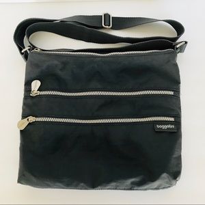Dark Gray Baggallini double zipper crossbody